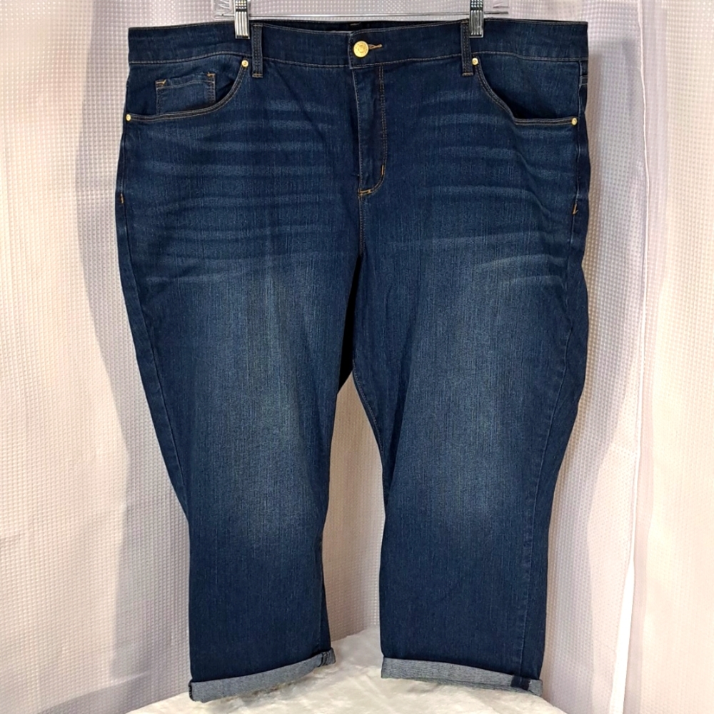Vintage America Jeans, Boho Crop, Sz 24W